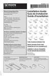 MOEN T393 Installation Guide