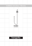 Hansgrohe 06438820 Instructions / Assembly
