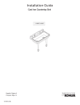 KOHLER K-6607-4-0 Installation Guide