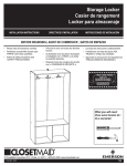 ClosetMaid 1598 Installation Guide