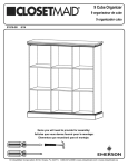 ClosetMaid 14954 Instructions / Assembly