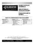 Gladiator GAWB66BAWG Instructions / Assembly