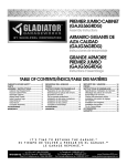 Gladiator GAJG36GRDG Instructions / Assembly