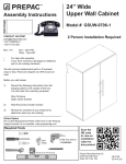 Prepac GSUW-0706-1 Instructions / Assembly