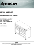 Husky HOTC4608B1CD Use and Care Manual