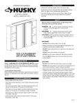 Husky 48WC01BP-THD Instructions / Assembly