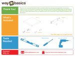 Way Basics FS-10-36-1-WE Instructions / Assembly