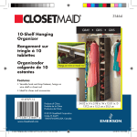 ClosetMaid 31464 Instructions / Assembly