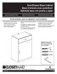 ClosetMaid 12285 Instructions / Assembly