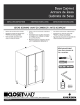 ClosetMaid 12741 Instructions / Assembly