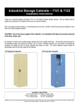 Salsbury Industries 7121GRY Installation Guide