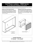 Salsbury Industries 19055-10GRK Instructions / Assembly