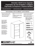 ClosetMaid 7031 Instructions / Assembly