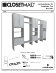 ClosetMaid 17005 Instructions / Assembly