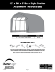 ShelterLogic 97053 Instructions / Assembly