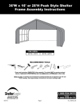 ShelterLogic 86070.0 Instructions / Assembly