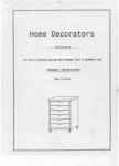Home Decorators Collection 0200410210 Instructions / Assembly