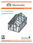 Monticello Mont-12-AL Use and Care Manual