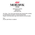 Mohawk Home 395742 Use and Care Manual