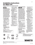 Watts K-1 Installation Guide