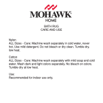 Mohawk 272677 Use and Care Manual