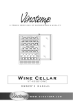 Vinotemp VT-45SB10 Use and Care Manual