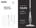 HAAN SI-40 Use and Care Manual