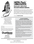Dustless Technologies 15505 Use and Care Manual