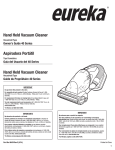 Eureka 41A Use and Care Manual
