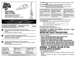 Dirt Devil BD20050 Use and Care Manual