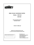 Summit Appliance SWC1224 Use and Care Manual