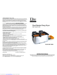 Elite EDF-3060 Use and Care Manual
