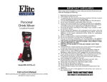 Elite EPB-2570R Use and Care Manual