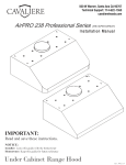 Cavaliere AP238-PS63-36 Instructions / Assembly