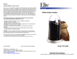 Elite ETS-630B Use and Care Manual