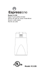 Espressione 1105 Use and Care Manual