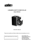 Summit Appliance SWCD40 Use and Care Manual