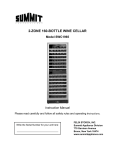 Summit Appliance SWC1965 Use and Care Manual
