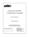 Summit Appliance SWC3066 Use and Care Manual