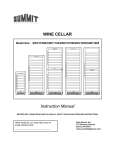 Summit Appliance SWC1926 Use and Care Manual