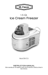 Mr. Freeze EIM-550BL Use and Care Manual