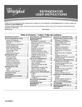 Whirlpool WRS970CIDE Use and Care Manual