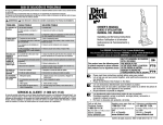 Dirt Devil UD70250B Use and Care Manual