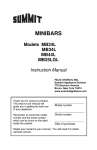 Summit Appliance MB24L Use and Care Manual