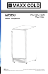 Maxx Ice MCR3U Use and Care Manual