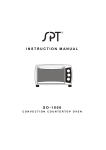 SPT SO-1006 Use and Care Manual