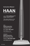 HAAN BS-10 Use and Care Manual