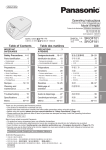 Panasonic SRDF101 Use and Care Manual