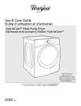 Whirlpool WED99HEDW Use and Care Manual
