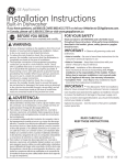 GE GDT635HSJSS Installation Guide